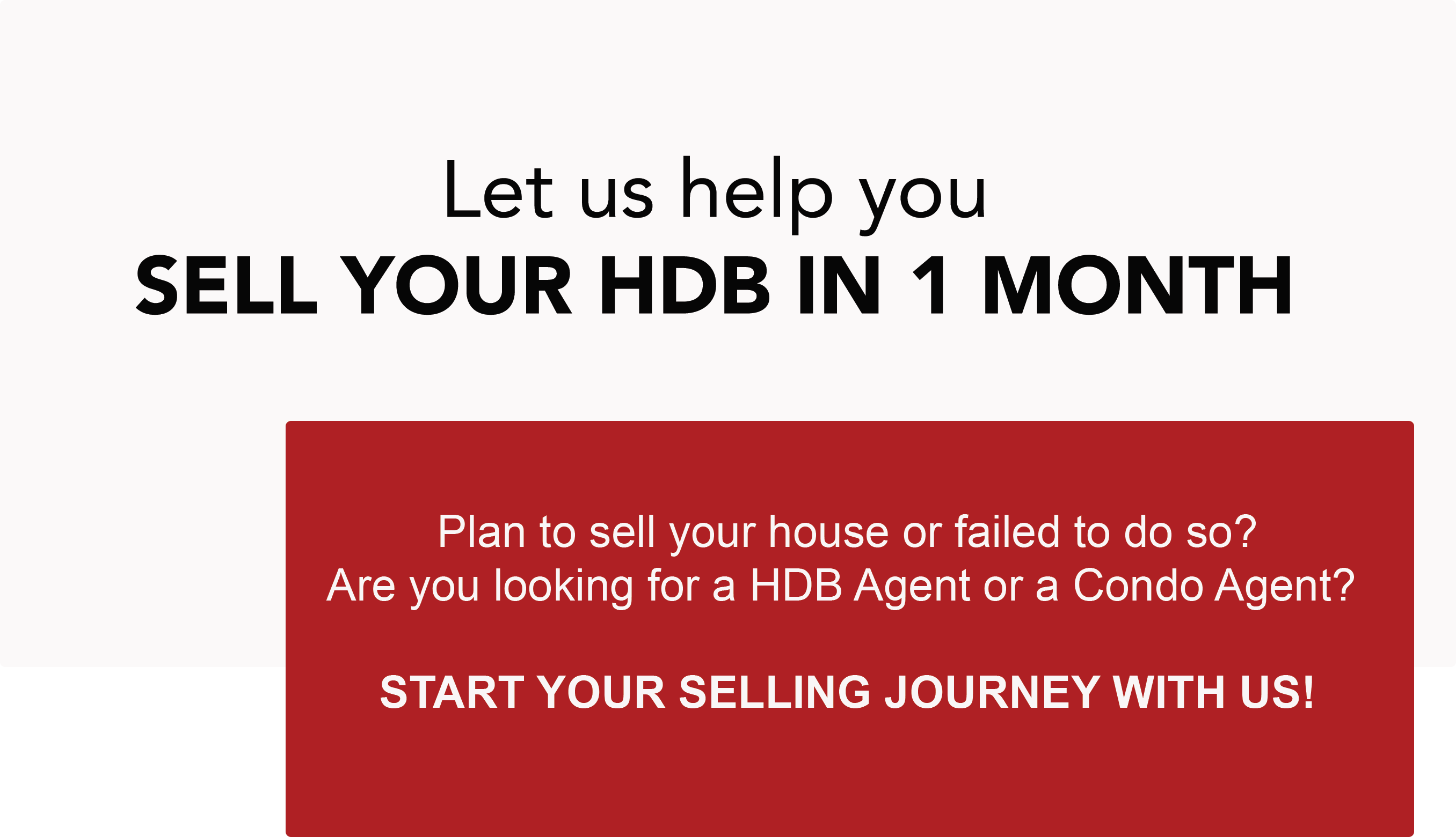 Sell Your Jurong Property In 1 Month